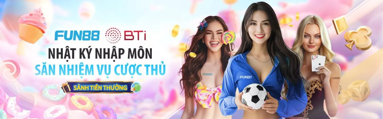 Banner dịch vụ giải trí Fun88 trực tuyến